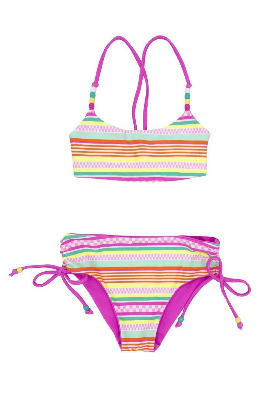NEW FEATHER 4 ARROW girls four the good vibes bikini set in hot pink